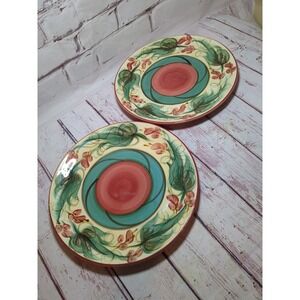Vintage Gail Pittman Signed  Grapevine Dinner Plate Replacement Lot Of 2